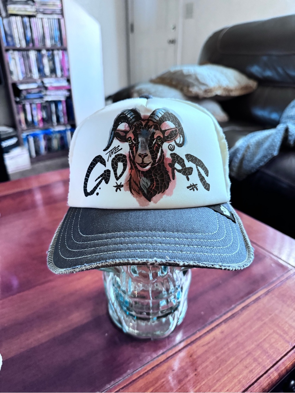Goorin Bros. “GOAT DISRUPTION PATCH” Trucker Hat.  Mesh SnapBack. NWT